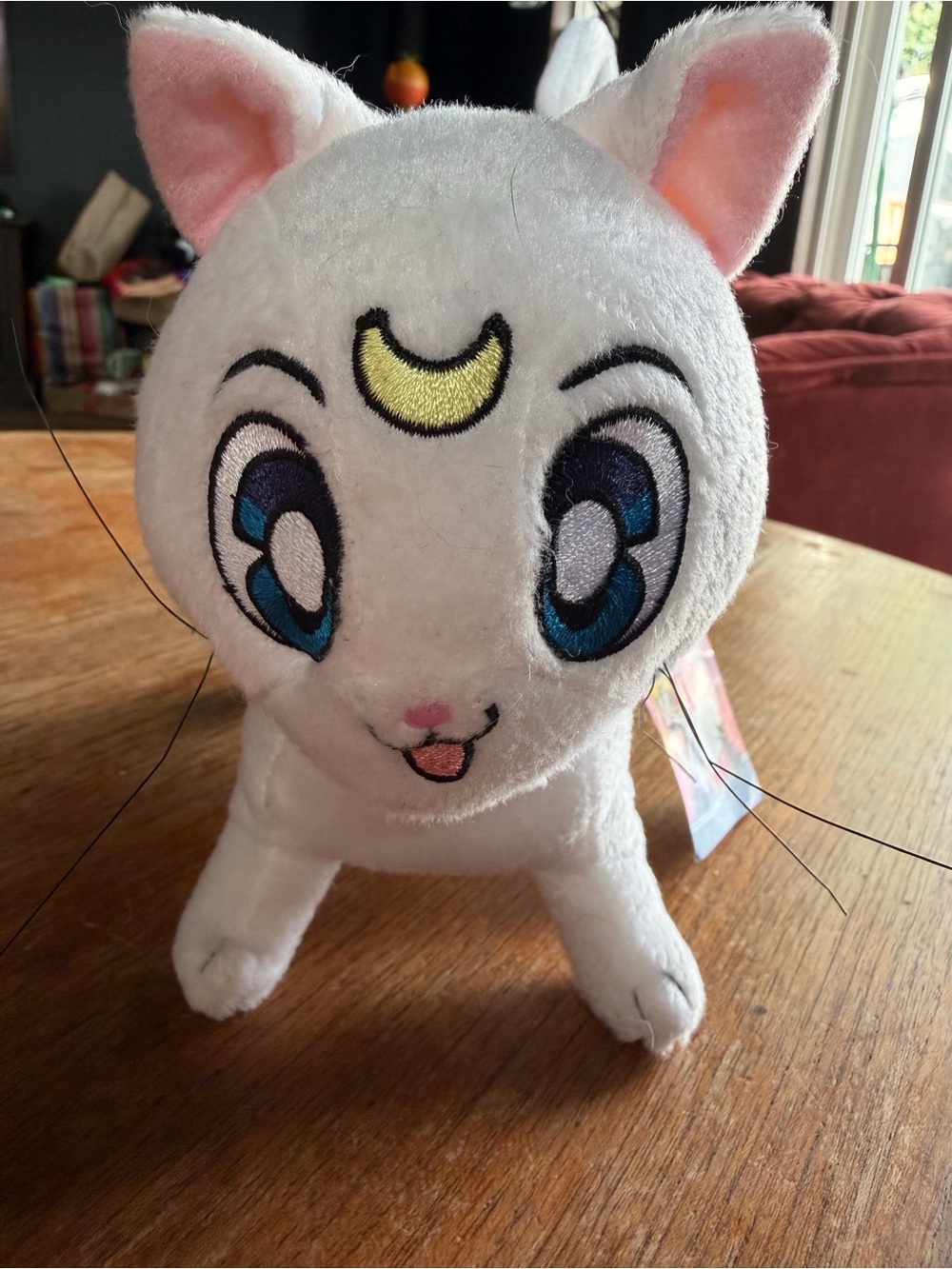 Sailor Moon * Artemis Cat Plush * 6.5-Inch White Guardian Cat Licensed Authentic
